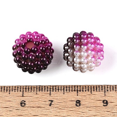 Imitation Pearl Acrylic Beads OACR-T004-15mm-02-1