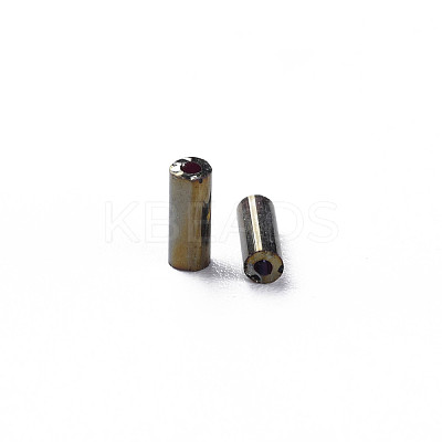 Metallic Colours Glass Bugle Beads SEED-N005-001-D03-1