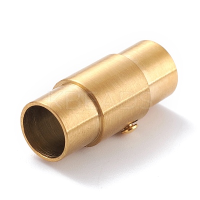 Ion Plating(IP) 304 Stainless Steel Locking Tube Magnetic Clasps STAS-G239-04G-1