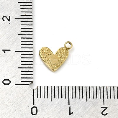 316 Surgical Stainless Steel Pendant with Rhinestone STAS-H189-01D-G-1