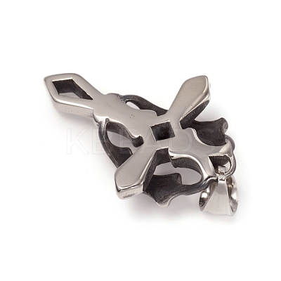 304 Stainless Steel Pendants STAS-I132-14AS-1