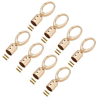 8Pcs Zinc Alloy Cord Ends FIND-AR0006-64G-1