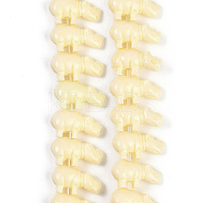 Synthetic Coral Dyed Carved Beads Strands CORA-K009-04B-1