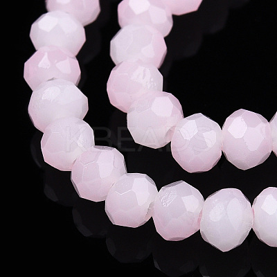 Two-Tone Imitation Jade Glass Beads Strands LS-GLAA-T033-01A-03-1