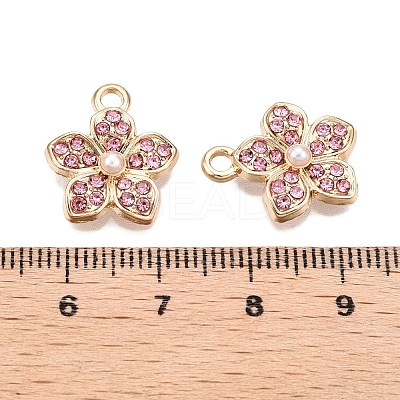 Rack Plating Alloy Pave Rhinestone Pendants FIND-N005-15B-1