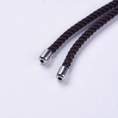 Nylon Twisted Cord Bracelet Making MAK-F018-10P-RS-1