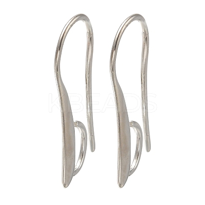 Brass Earring Hooks KK-H502-12S-1