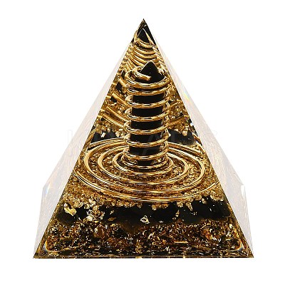 Orgonite Pyramid Resin Energy Generators DJEW-C019-01C-1