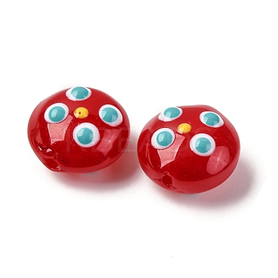 Transparent Glass Enamel Beads LAMP-S079-01H-1
