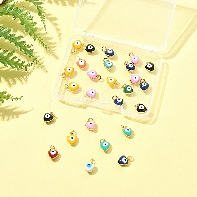 26Pcs Brass Enamel Charms KK-FS0001-68-1