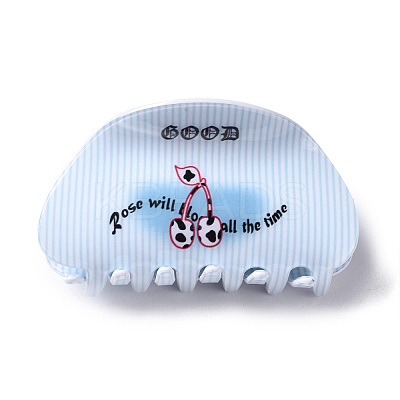 Cherry Pattern PVC Claw Hair Clips PHAR-M013-02D-1