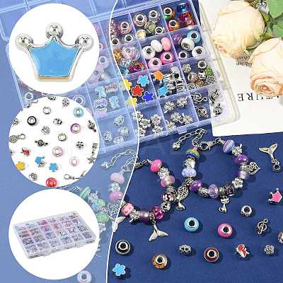 DIY Brass European Style Bracelet Making Kits DIY-FS0010-09-1