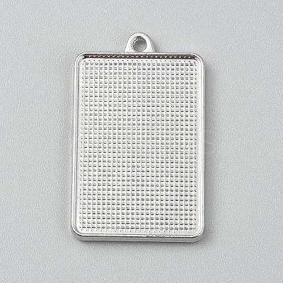 Alloy Pendant Cabochon Settings FIND-TAC0011-116E-1
