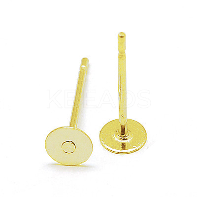 304 Stainless Steel Stud Earring Findings STAS-E025-6G-1