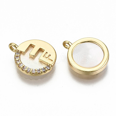 Natural Freshwater Shell Charms KK-S356-203G-NF-1