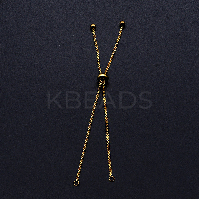 Adjustable 201 Stainless Steel Slider Bracelets Making LS-STAS-S105-JN646-2-1
