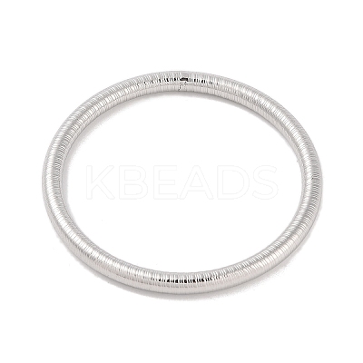 Non-Tarnish 304 Stainless Steel Grooved Ring Bangles for Women Men BJEW-Z064-03P-1