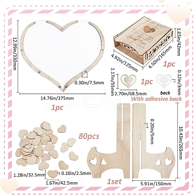 Wedding Guest Book AJEW-WH20020-026B-1