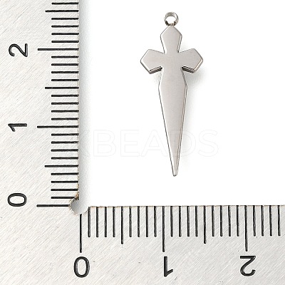 Anti-Tarnish 304 Stainless Steel Pendants STAS-P369-05P-1