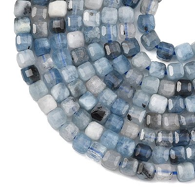 Natural Devil Blue Aquamarine Beads Strands G-NH0073-C01-3mm-1