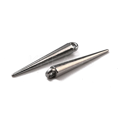 Tibetan Style Alloy Spike Pendants TIBEP-A16461-B-RS-1