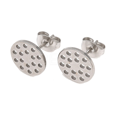 304 Stainless Steel Stud Earring Findings STAS-P434-06C-P-1