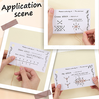 1Pc Paper Creative Mini Sewing Book AJEW-GF0010-83-1