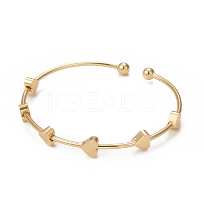 Rack Plating Brass Cuff Bangles BJEW-E071-09G-1