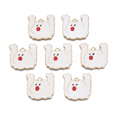 Rack Plating Alloy Enamel Pendants ENAM-T011-167-1