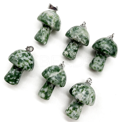 Natural Green Spot Jasper Pendants FIND-SZC0010-549-1