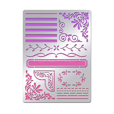Stainless Steel Cutting Dies Stencils DIY-WH0289-024-1