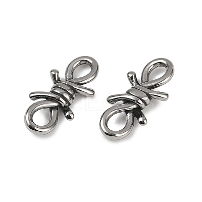 316 Surgical Stainless Steel Knot Connector Charms STAS-G349-09AS-01-1