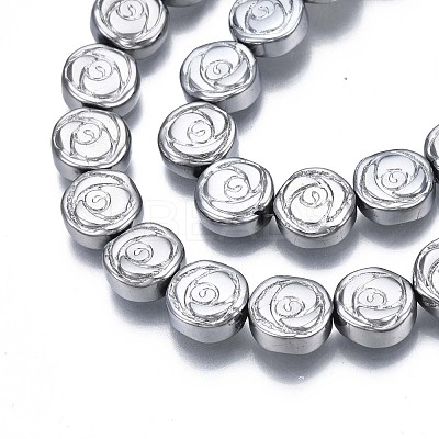 Electroplate Glass Beads Strand EGLA-S188-19-1