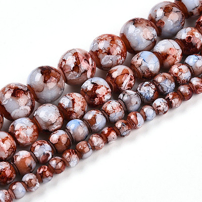 Baking Paint Glass Beads X1-DGLA-N003-8mm-A03-1