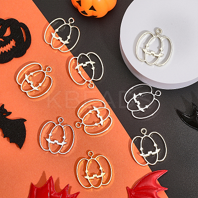 30Pcs 3 Colors Autumn Plating Alloy Open Back Bezel Pendants FIND-CA0007-79-1