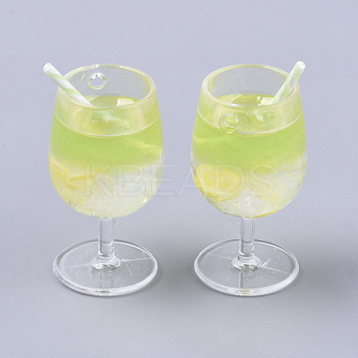 Acrylic Goblet Pendants CRES-S359-22E-1
