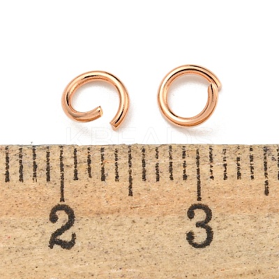 304 Stainless Steel Open Jump Rings STAS-O107-06RG-C-1