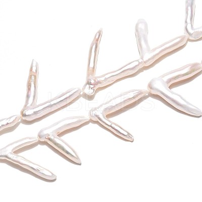 Natural Baroque Pearl Keshi Pearl Beads Strands PEAR-N021-16A-1