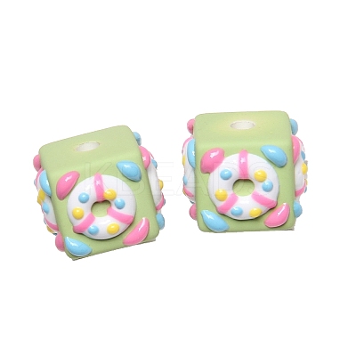 Opaque Acrylic Beads PW-WGAC58F-04-1