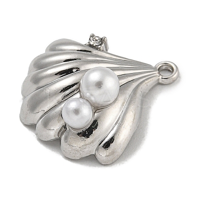 Alloy ABS Pearl Pendants PALLOY-F312-54P-1