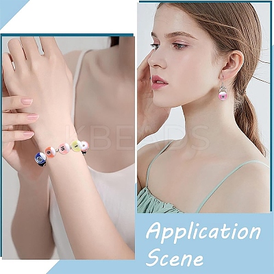 30Pcs Opaque Acrylic Beads OACR-YW0003-63-1