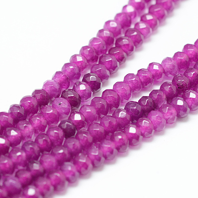 Natural White Jade Bead Strands X-G-R343-2x4-24-1