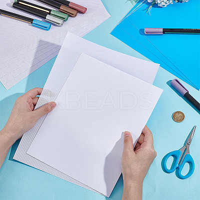 10Pcs 2 Styles PVC Plastic Sheets AJEW-OC0005-73A-1
