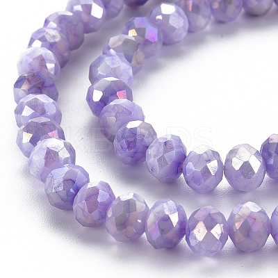 Opaque Baking Paint Glass Beads Strands LS-EGLA-N006-010A-B04-1