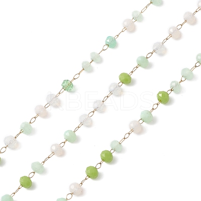 Handmade Glass Beaded Chains CHS-P016-46G-02-1