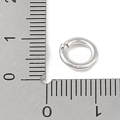 Brass Locking Jump Rings KK-S369-01P-02-1