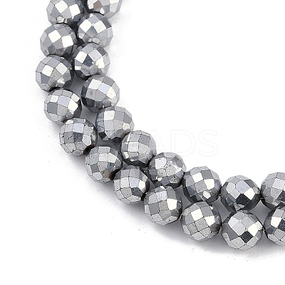Electroplated Synthetic Non-magnetic Hematite Beads Strands G-H072-B01-01G-1