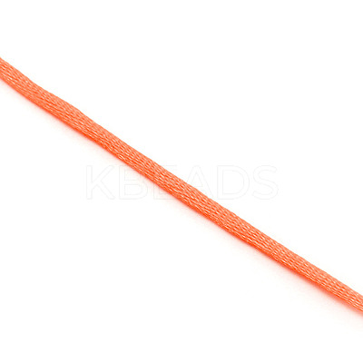 Polyester Satin Rattail Cord OCOR-WH0066-43I-1