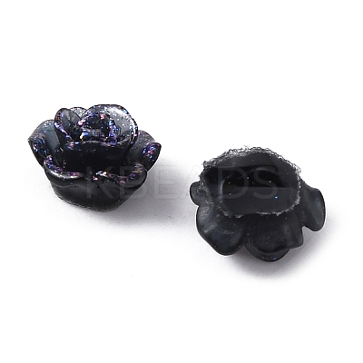 Camellia Resin Cabochons MRMJ-WH0064-51A-02-1