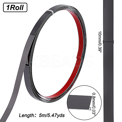 Flexible Self Adhesive 201 Stainless Steel Molding Trim AJEW-WH0248-316A-B-1
